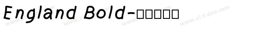England Bold字体转换